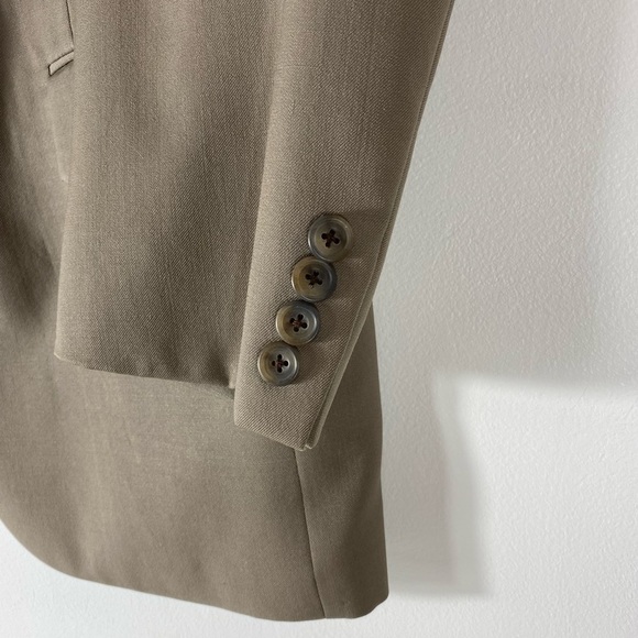 Aquascutum of London Beige Blazer Mens Size 40 R Wool Made in Canada - Picture 2 of 11